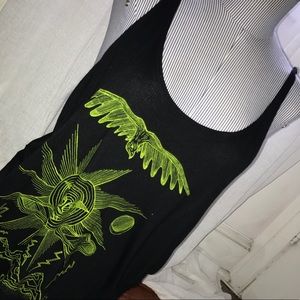 Black and yellow Sun Obey tank top